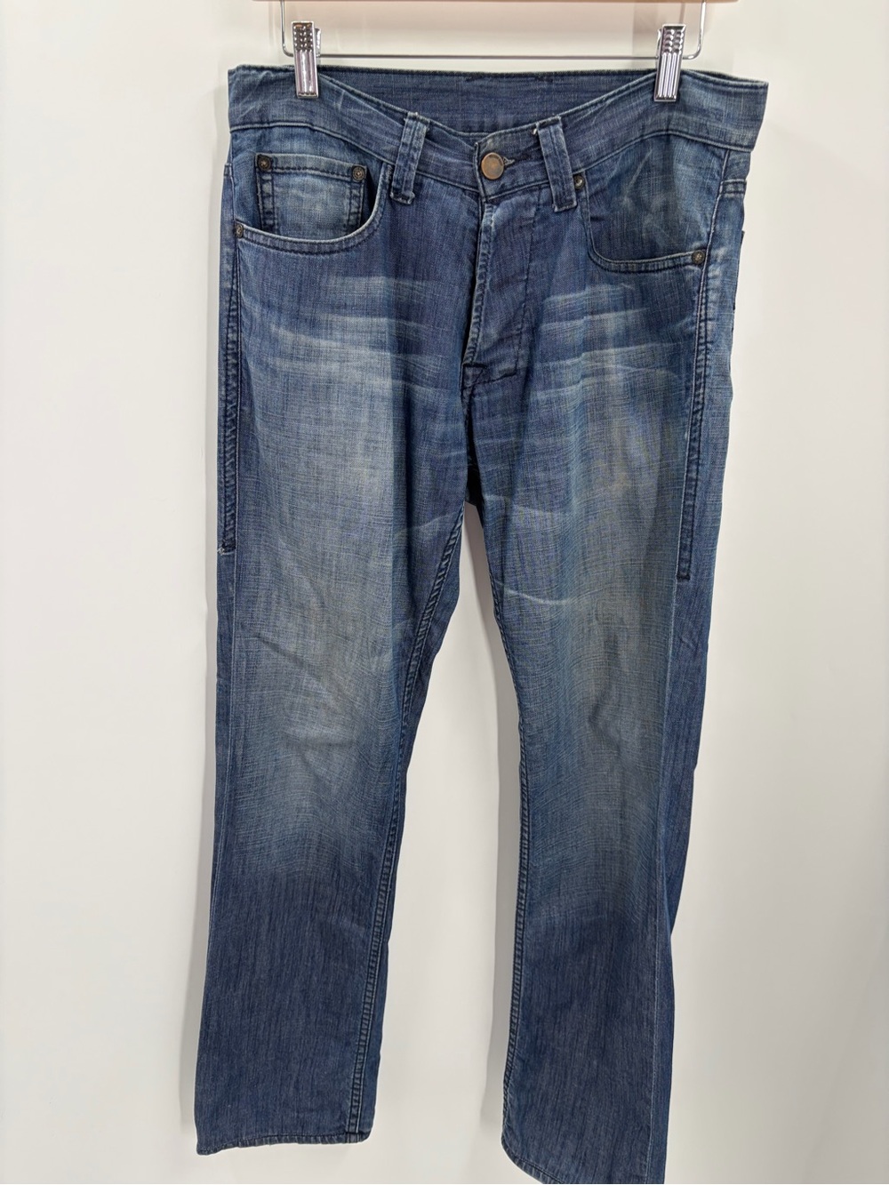 William Rast Faded Indigo Straight-Leg Jeans
